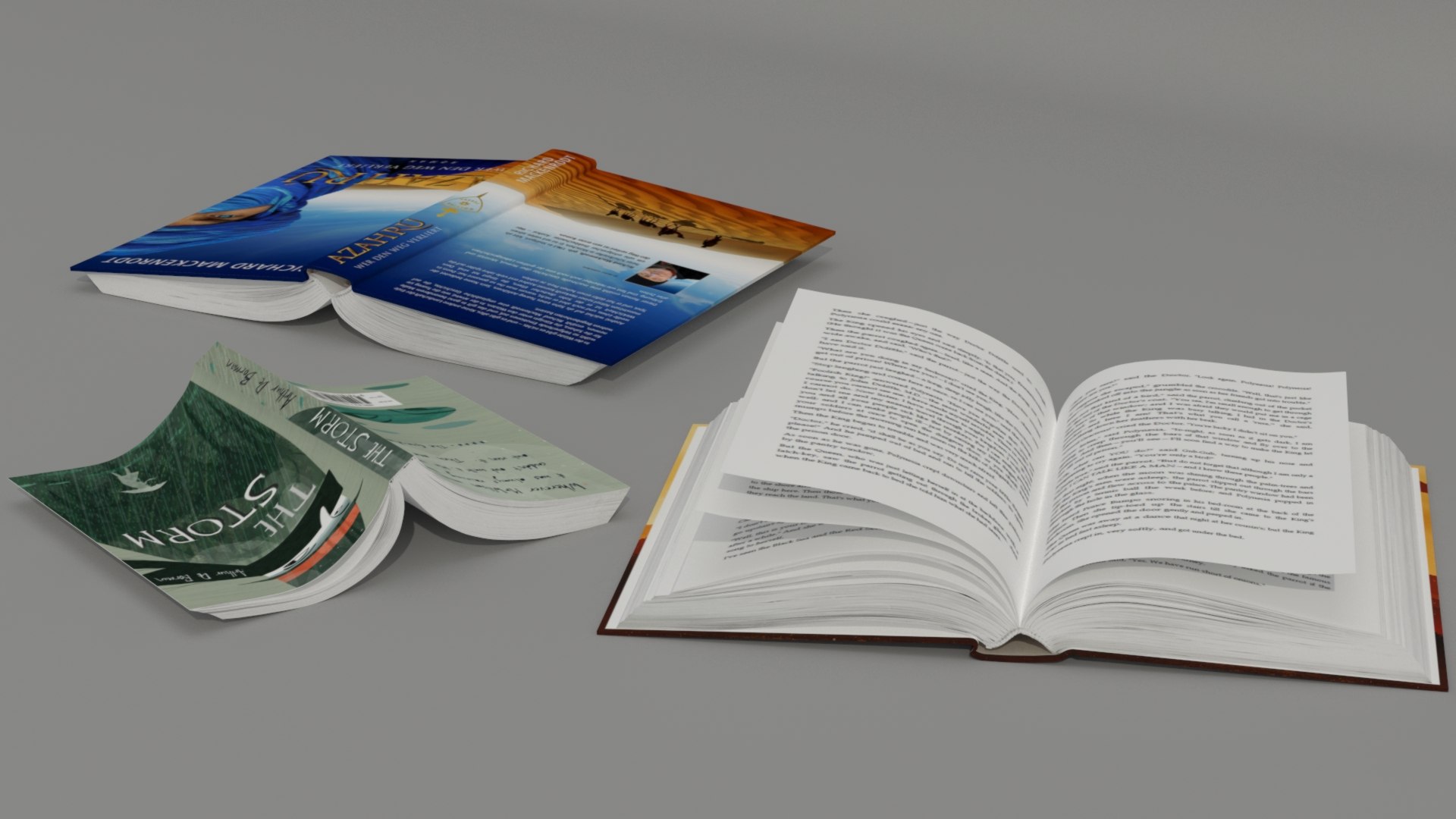 3D Collection Of Simple And High Quality Models Of Books And ...