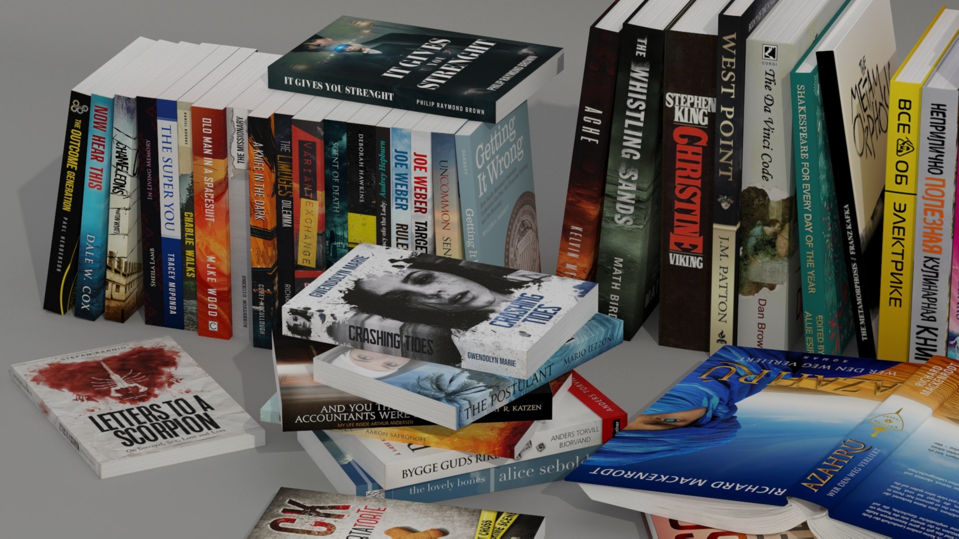 3D Collection Of Simple And High Quality Models Of Books And ...