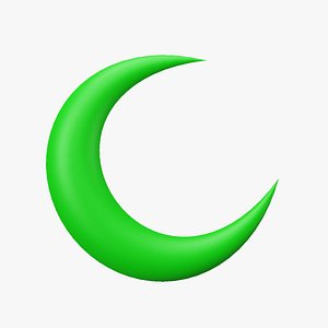 Green Moon 3D model