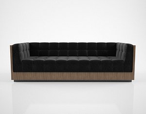 Milo Baughman Rosewood Case Sofa