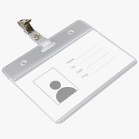 Horizontal Clear ID Badge Holder