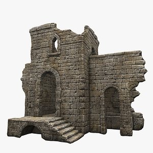 3d tower ruin