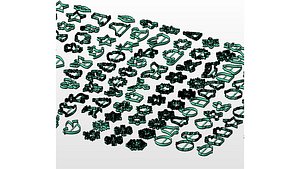 130 WINTER THEMED COOKIE CUTTERS 3D model