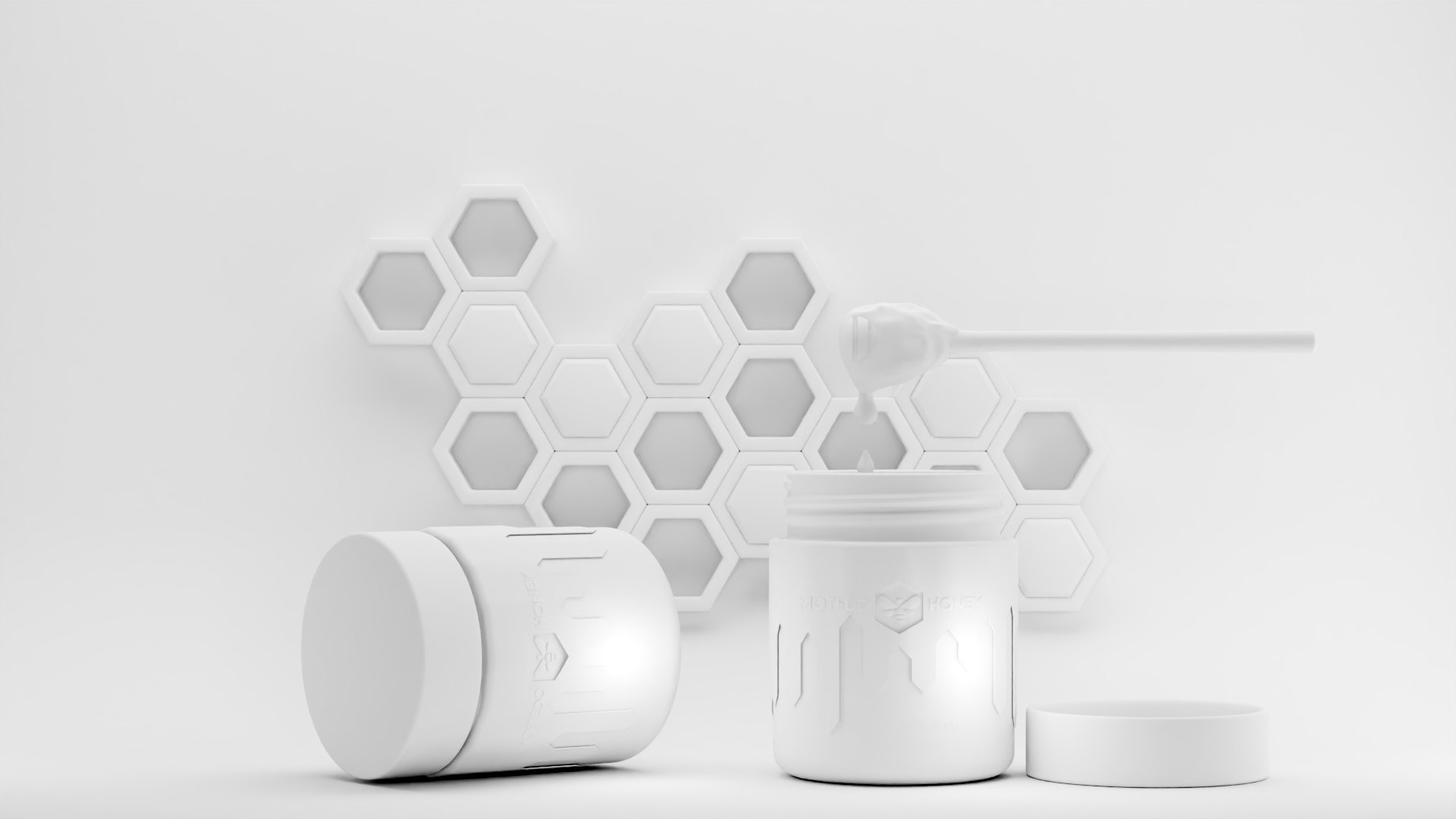 3D Honey Bottles with Label - 3D Model model - TurboSquid 2086881