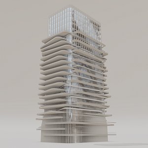 3D buildings future low-poly