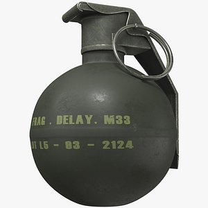 grenade m33 3D model