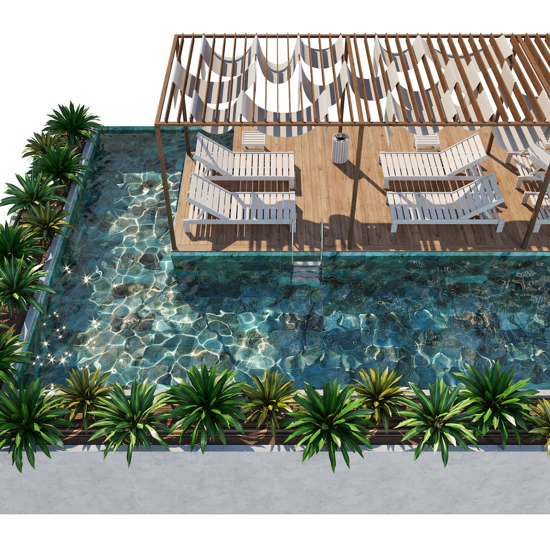 Swimming Pool 3D Model - TurboSquid 1724820