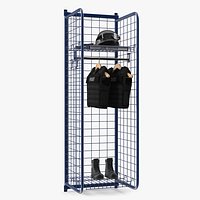 Wall Lockers with Police Gear