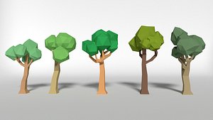 trees nature forest 3d obj
