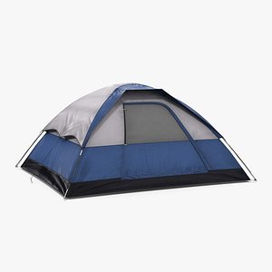 3ds camping tent blue