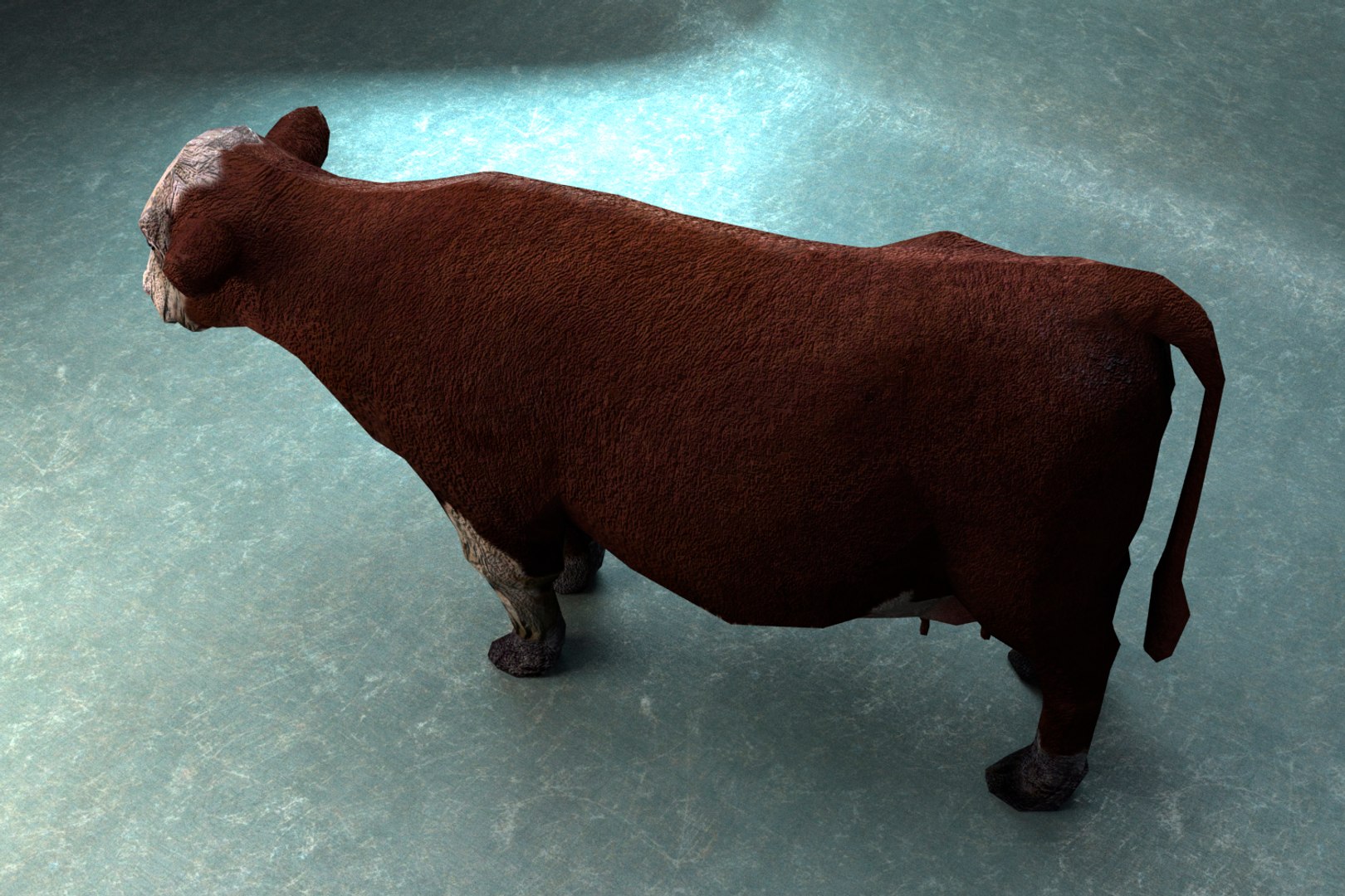 3D Cow Rigged - TurboSquid 1418334