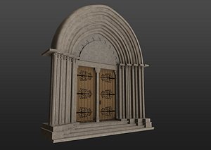 Medieval church gothic portal