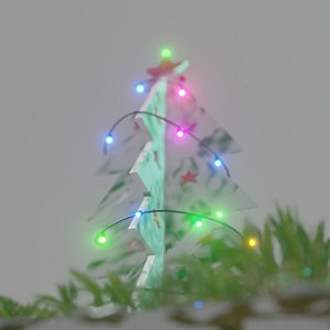 3D merry christmas model