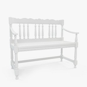 masterpiece wood bench 3d max