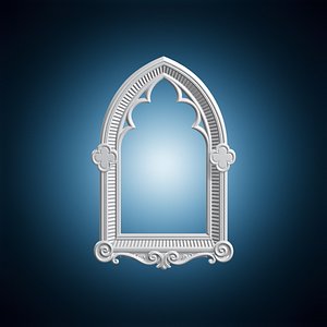 Moonlit Chapel Frame 3D Print Model