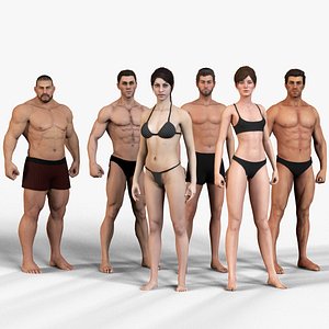 Male Female Base Mega Pack 3D model