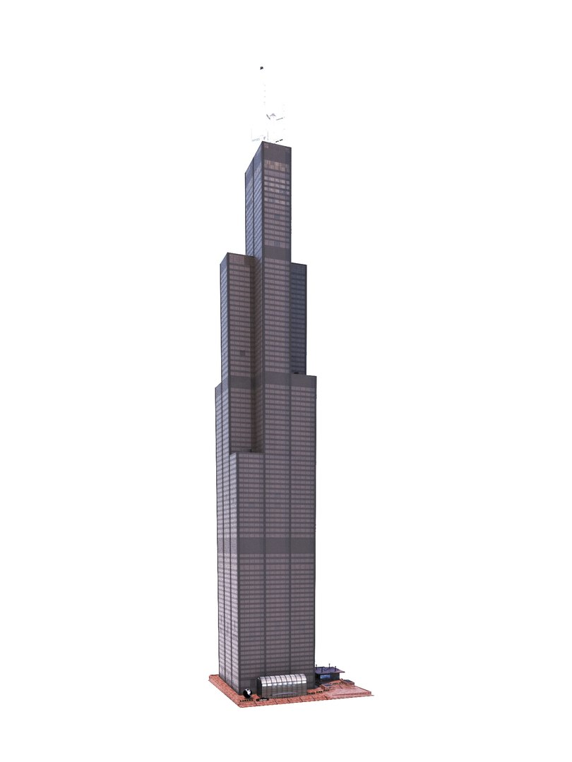 3D Willis Tower https://p.turbosquid.com/ts-thumb/RB/Q8v6ad/rS/v1/jpg/1745857962/1920x1080/fit_q87/0619a7dae3c6559d00686b4e7e51eca4be60b06c/v1.jpg