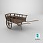 Carrello di legno11 Tutte le trame PBR Unity UE incluse