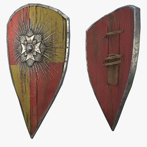 Fantasy Shield RPG Kite Heater Medieval Templar Porpax Greek Aspis Hoplite Kite Lenticular Parma