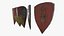 Fantasy Shield RPG Kite Heater Mittelalterlicher Templer Porpax Griechischer Aspis Hoplite Kite Lenticular Parma