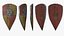 Fantasy Shield RPG Kite Heater Mittelalterlicher Templer Porpax Griechischer Aspis Hoplite Kite Lenticular Parma