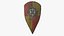 Fantasy Shield RPG Kite Heater Mittelalterlicher Templer Porpax Griechischer Aspis Hoplite Kite Lenticular Parma