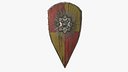 Fantasy Shield RPG Kite Heater Medieval Templar Porpax Greek Aspis Hoplite Kite Lenticular Parma