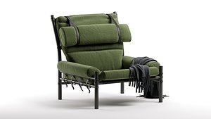 Scandinavian Modern Arne Norell Inca Lounge Chair 3D model