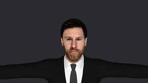 Lionel Messi Hyper Realistic Full Body Fully Rigged Character