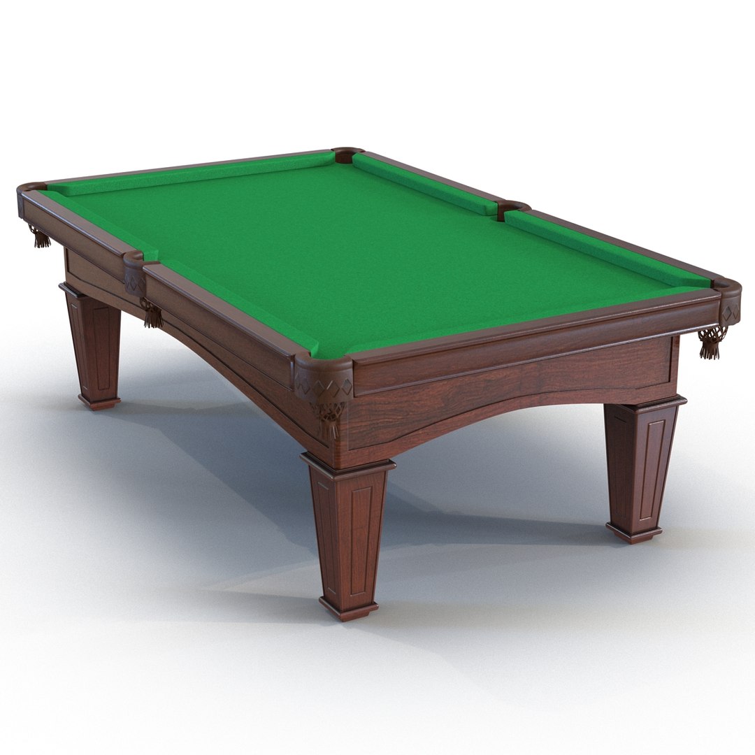 Billiard Table 3D model preview