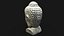 Buddha head concrete statue