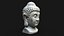 Buddha head concrete statue