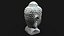 Buddha head concrete statue
