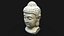 Buddha head concrete statue