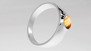 Tiger s eye ring 3D model