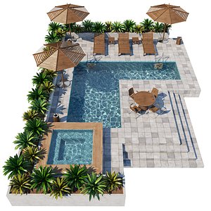 Swimming pool 3D model