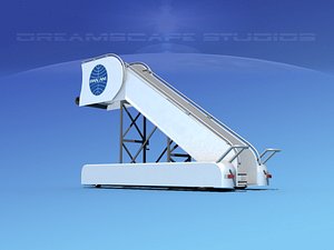 airport stairs 3d model