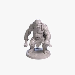 Mountain Troll 3D Printable Fantasy Monster
