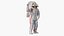 Waving Astronaut in Moon Spacesuit model