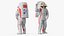 Waving Astronaut in Moon Spacesuit model