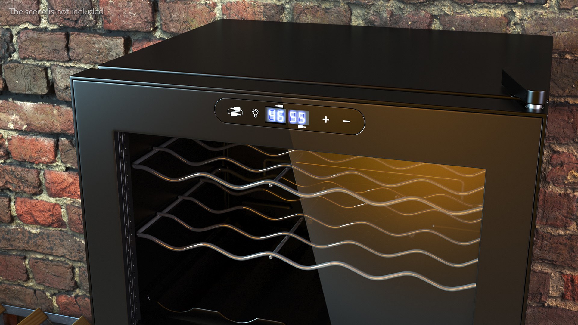 Wine Enthusiast 32 Bottle Dual Zone Compressor Wine Cooler 3D