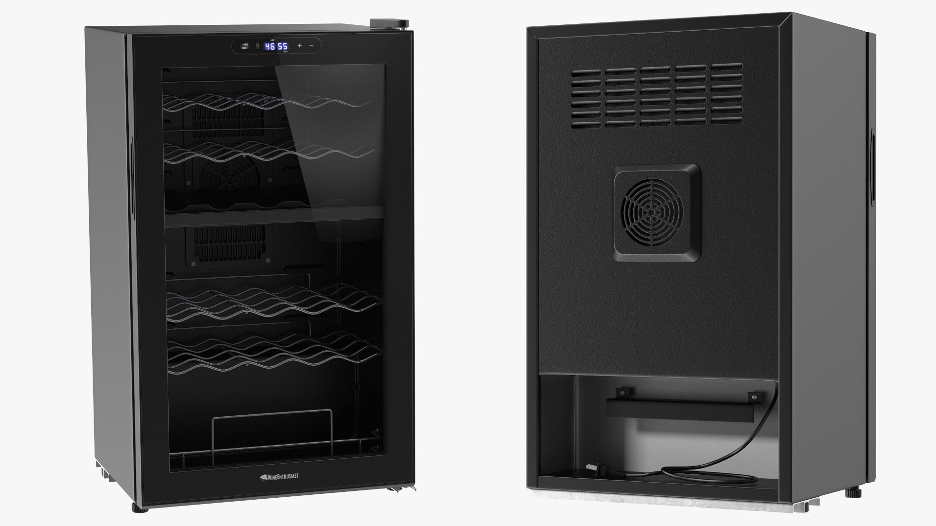 Wine Enthusiast 32 Bottle Dual Zone Compressor Wine Cooler 3D