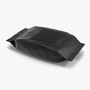 Ground Coffee Bag Plastic 3D Model