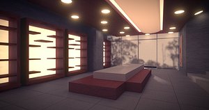 modern store showroom 3ds