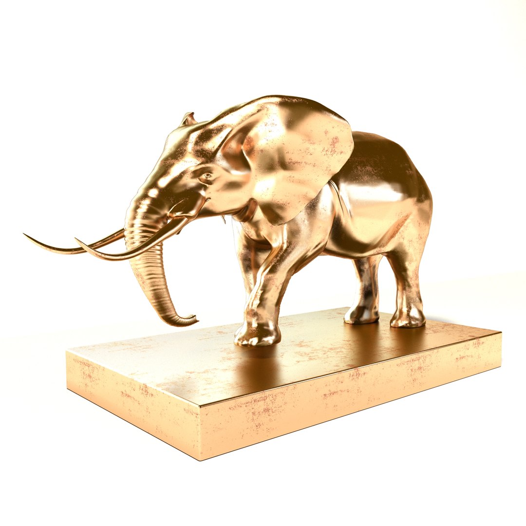 Goldan Elephant Model - TurboSquid 1903760