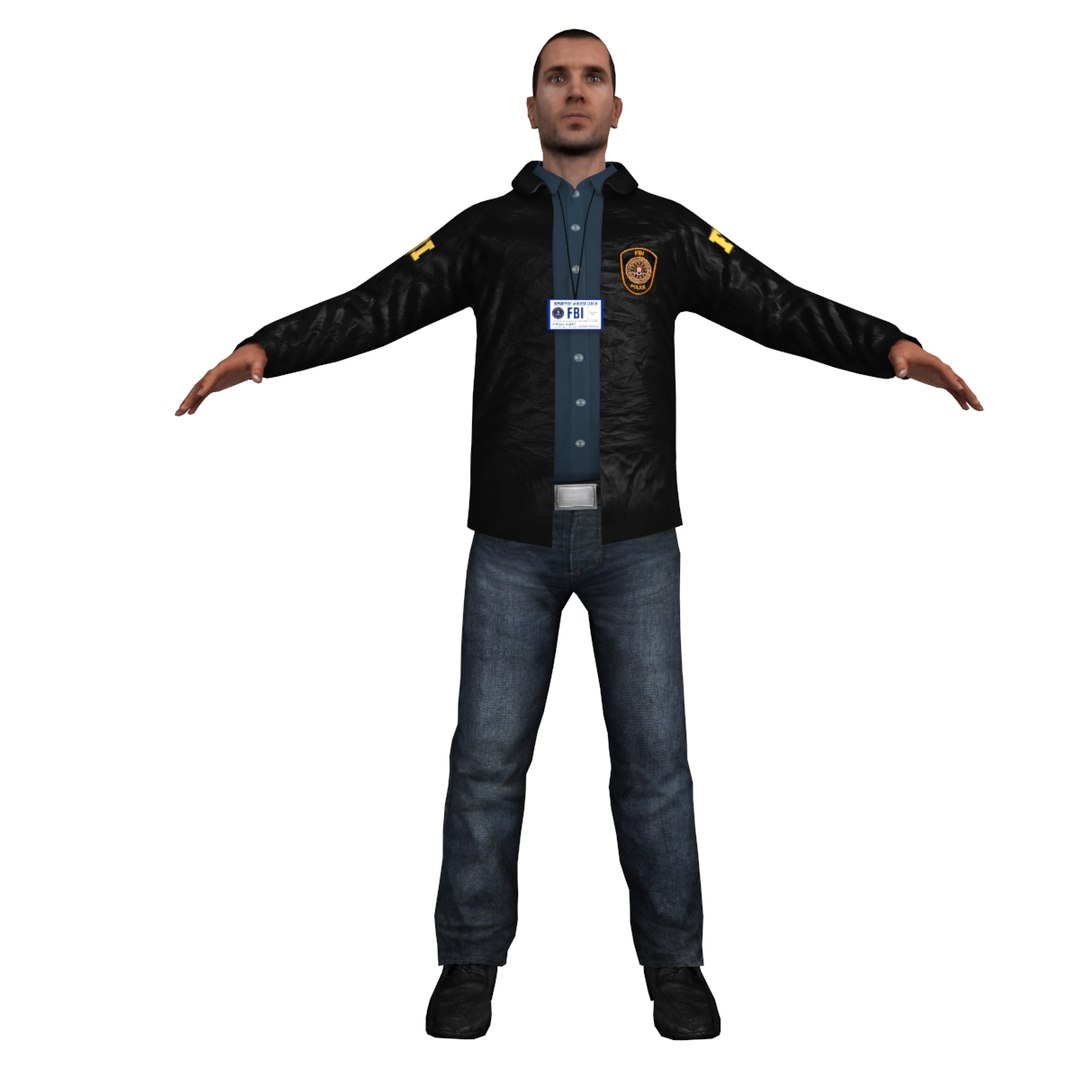 3d Model Fbi Agent
