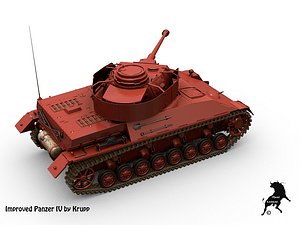 krupp improve panzer iv 3d max