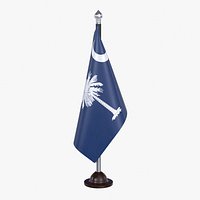 USA States south carolina Flag Stand