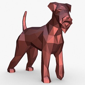 3D Airedale terrier model