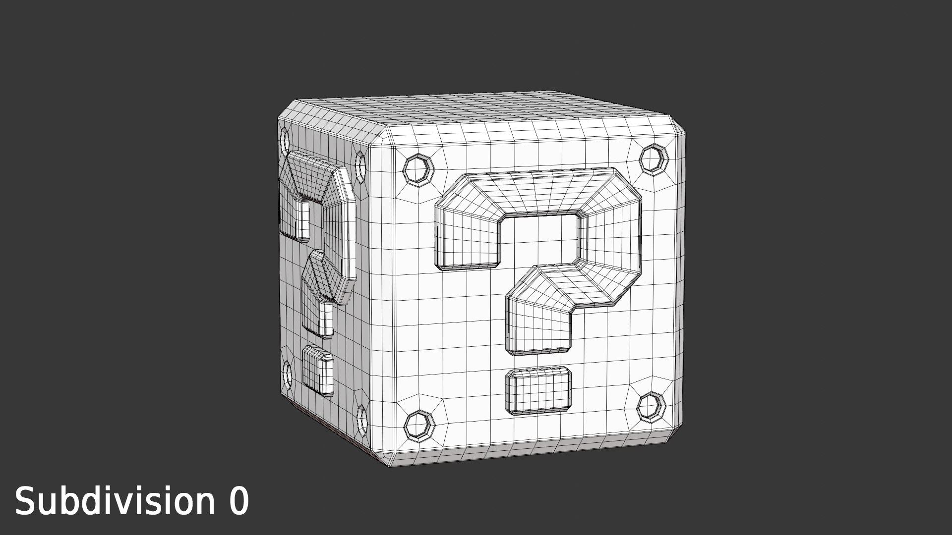Mystery Block Mario 3D model https://p.turbosquid.com/ts-thumb/RC/AoPE6K/0Z/wirerender3/png/1738855713/1920x1080/fit_q87/8e0b96d176621ffc8f9c8335c6a2e6131b113633/wirerender3.jpg